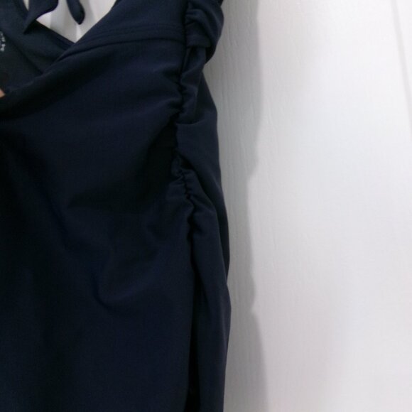 New With Tag, Athleta TARA Halter Tankini Top Swim Top 34 B / C  Navy Blue - Picture 5 of 10